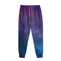 Purple Turquoise Galaxy Space Print Sweatpants