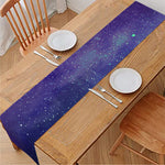 Purple Turquoise Galaxy Space Print Table Runner