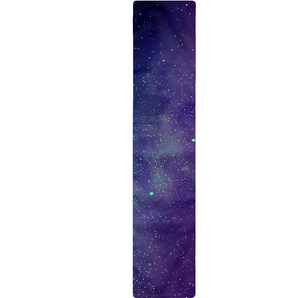 Purple Turquoise Galaxy Space Print Table Runner