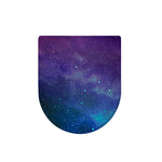 Purple Turquoise Galaxy Space Print Toilet Lid Cover