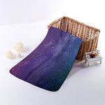 Purple Turquoise Galaxy Space Print Towel