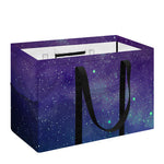 Purple Turquoise Galaxy Space Print Utility Tote Bag