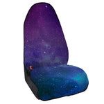 Purple Turquoise Galaxy Space Print Waterproof Car Seat Cover