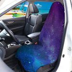 Purple Turquoise Galaxy Space Print Waterproof Car Seat Cover