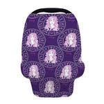 Purple Virgo Zodiac Pattern Print Baby Seat Cover