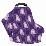 Purple Virgo Zodiac Pattern Print Baby Seat Cover