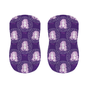 Purple Virgo Zodiac Pattern Print Bar Stool Covers