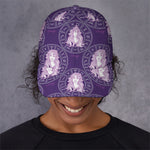 Purple Virgo Zodiac Pattern Print Baseball Cap