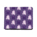 Purple Virgo Zodiac Pattern Print Bifold Wallet
