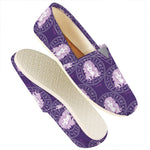 Purple Virgo Zodiac Pattern Print Casual Shoes