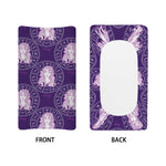 Purple Virgo Zodiac Pattern Print Changing Pad Cover