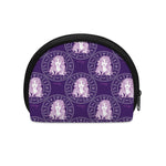 Purple Virgo Zodiac Pattern Print Coin Purse