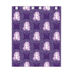 Purple Virgo Zodiac Pattern Print Curtain