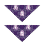 Purple Virgo Zodiac Pattern Print Dog Bandana