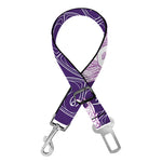 Purple Virgo Zodiac Pattern Print Dog Seat Belt
