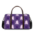 Purple Virgo Zodiac Pattern Print Duffel Bag