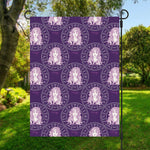Purple Virgo Zodiac Pattern Print Garden Flag