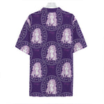 Purple Virgo Zodiac Pattern Print Hawaiian Shirt