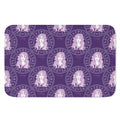 Purple Virgo Zodiac Pattern Print Indoor Door Mat