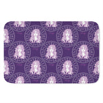 Purple Virgo Zodiac Pattern Print Indoor Door Mat