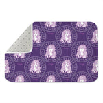Purple Virgo Zodiac Pattern Print Indoor Door Mat