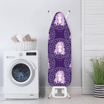 Purple Virgo Zodiac Pattern Print Ironing Board Cover