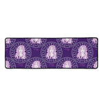 Purple Virgo Zodiac Pattern Print Long Kitchen Mat