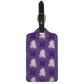 Purple Virgo Zodiac Pattern Print Luggage Tag