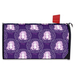 Purple Virgo Zodiac Pattern Print Mailbox Cover