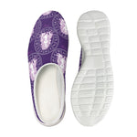 Purple Virgo Zodiac Pattern Print Mesh Casual Shoes