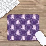 Purple Virgo Zodiac Pattern Print Mouse Pad