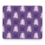 Purple Virgo Zodiac Pattern Print Mouse Pad