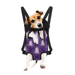 Purple Virgo Zodiac Pattern Print Pet Carrier Backpack