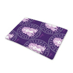 Purple Virgo Zodiac Pattern Print Pet Cooling Mat Cover
