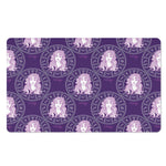 Purple Virgo Zodiac Pattern Print Polyester Doormat