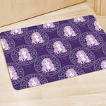 Purple Virgo Zodiac Pattern Print Polyester Doormat