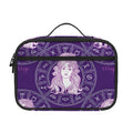 Purple Virgo Zodiac Pattern Print Portable Lunch Bag