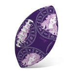 Purple Virgo Zodiac Pattern Print Rugby Ball