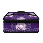 Purple Virgo Zodiac Pattern Print Small Lunch Bag