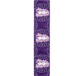 Purple Virgo Zodiac Pattern Print Table Runner