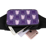 Purple Virgo Zodiac Pattern Print Waist Bag