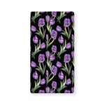 Purple Watercolor Tulip Pattern Print Baby Crib Sheet