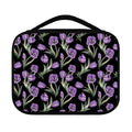 Purple Watercolor Tulip Pattern Print Classic Bible Case
