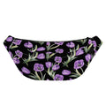 Purple Watercolor Tulip Pattern Print Fanny Pack