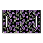 Purple Watercolor Tulip Pattern Print Golf Cart Seat Cover