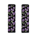 Purple Watercolor Tulip Pattern Print Handle Covers