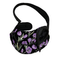 Purple Watercolor Tulip Pattern Print Pet Sling Carrier