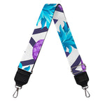 Purple Zig Zag Pineapple Pattern Print Bag Strap