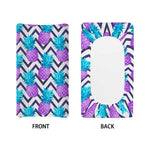 Purple Zig Zag Pineapple Pattern Print Changing Pad Cover