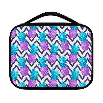 Purple Zig Zag Pineapple Pattern Print Classic Bible Case